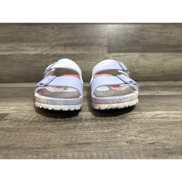Birkenstock Arizona EVA Sandals Purple Fog Swirl Sz 9  Multicolor Beach Summer - Picture 2 of 16